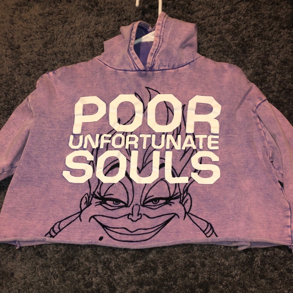 COPY - Disneyland crop top Ursula hoodie